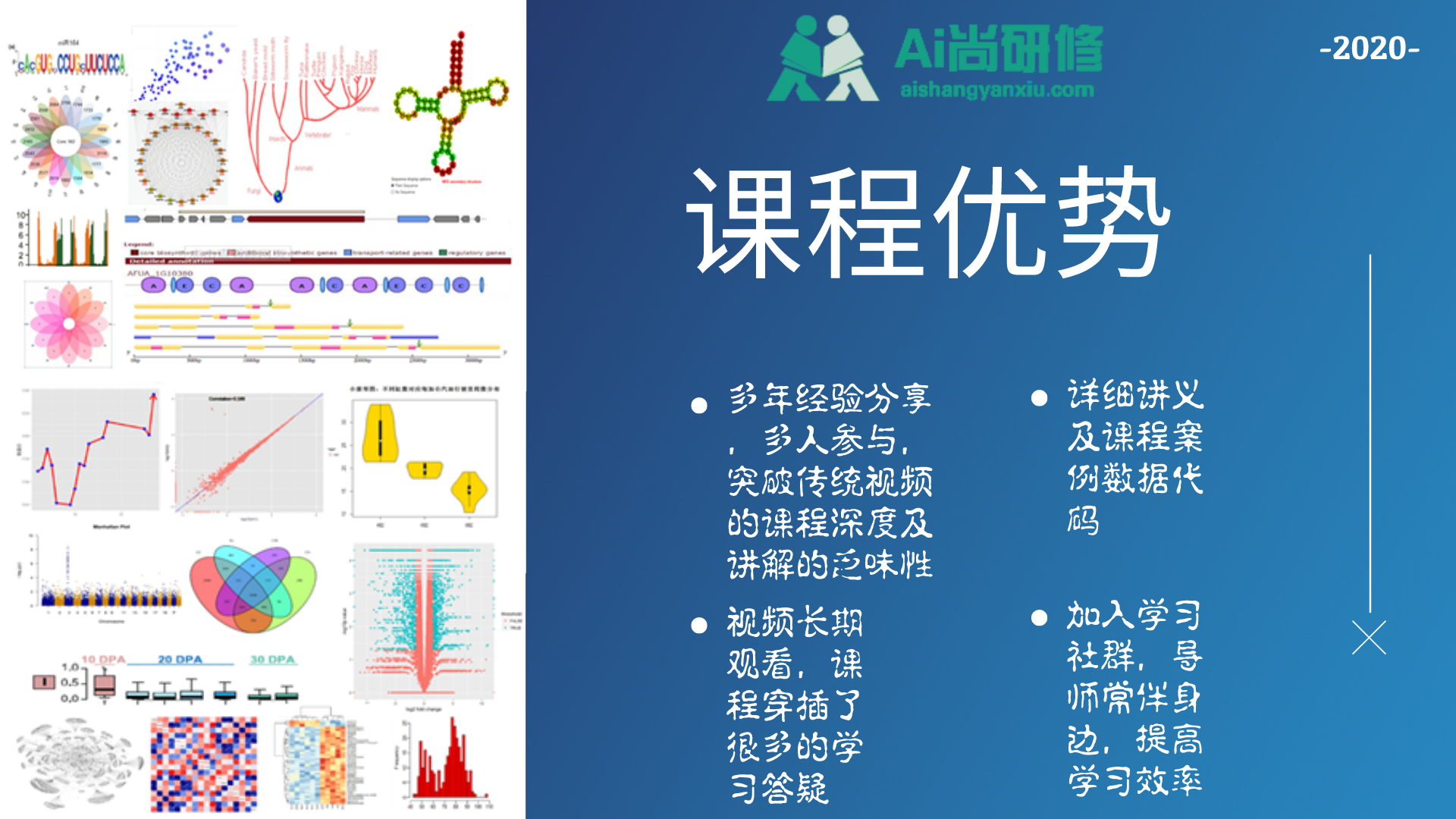 好课推荐:R语言生物信息学大数据分析与绘图技术视频课程-您的专属研修学院
